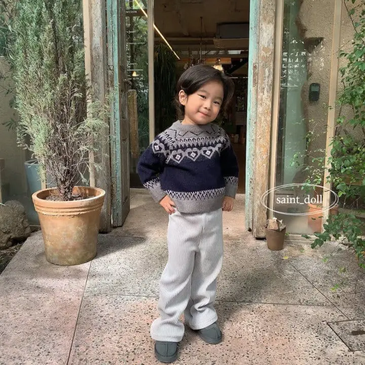Saint Doll - Korean Children Fashion - #minifashionista - Jacquard Knit Tee - 10