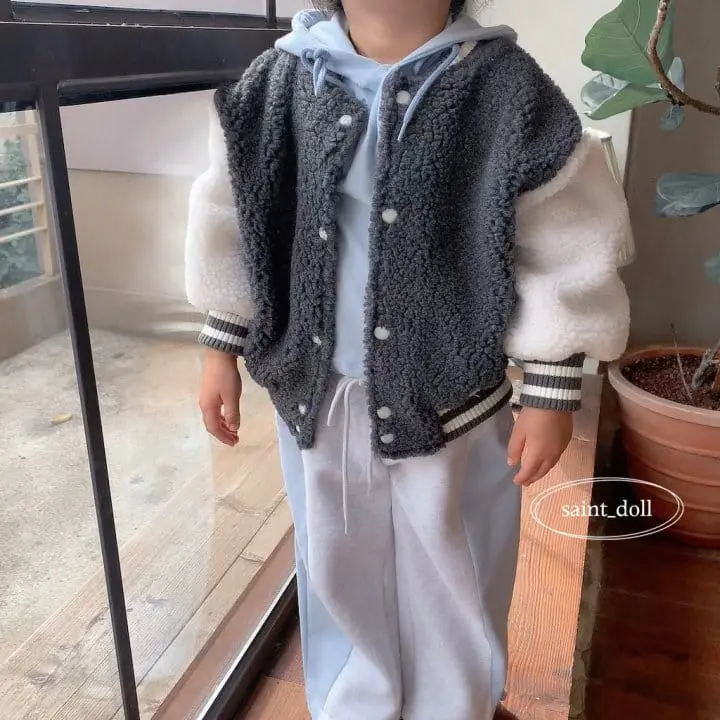 Saint Doll - Korean Children Fashion - #prettylittlegirls - Bbosong Baseball Jumpert with mom - 10