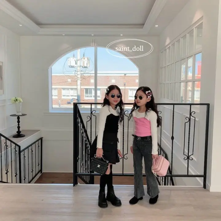 Saint Doll - Korean Children Fashion - #prettylittlegirls - Color Slit Tee - 3