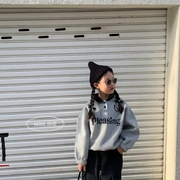 Saint Doll - Korean Children Fashion - #prettylittlegirls - Collar Sweatshirt - 3