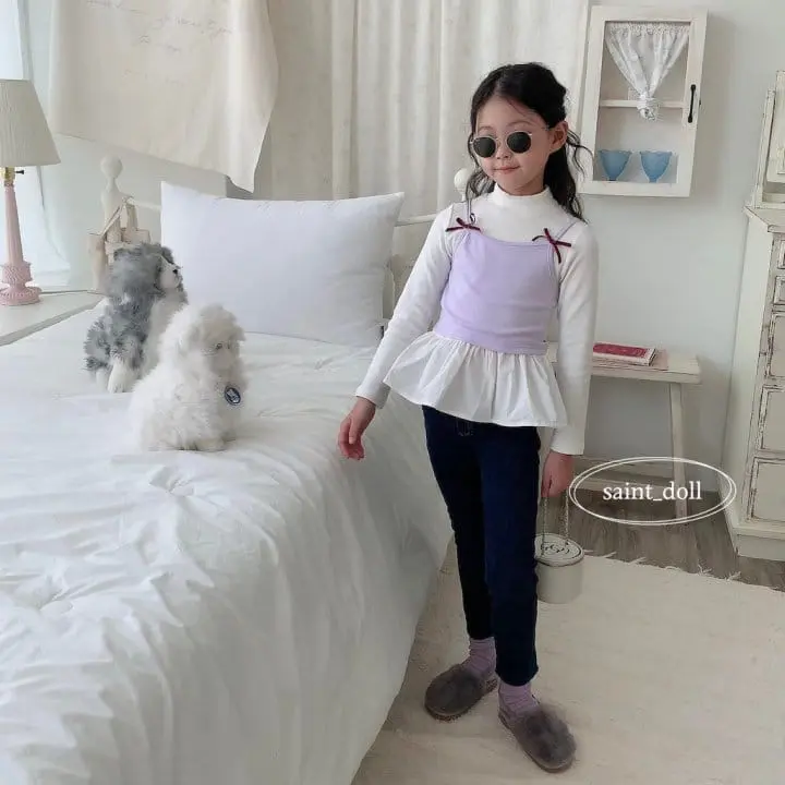 Saint Doll - Korean Children Fashion - #prettylittlegirls - Petit Ribbon Sleeveless - 3