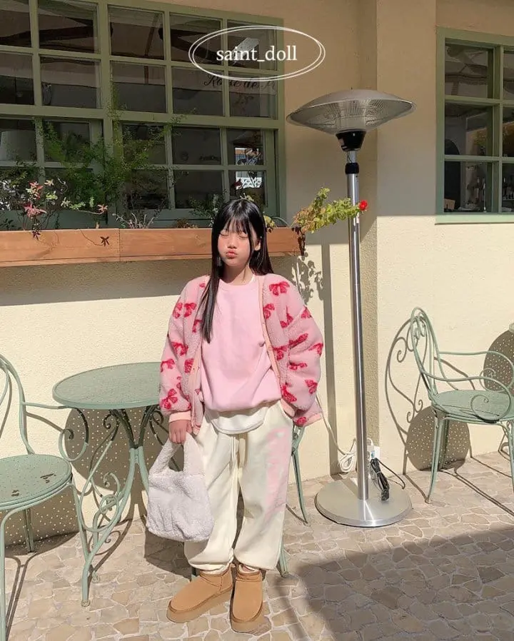 Saint Doll - Korean Children Fashion - #prettylittlegirls - Ribbon Fleece Coat - 2