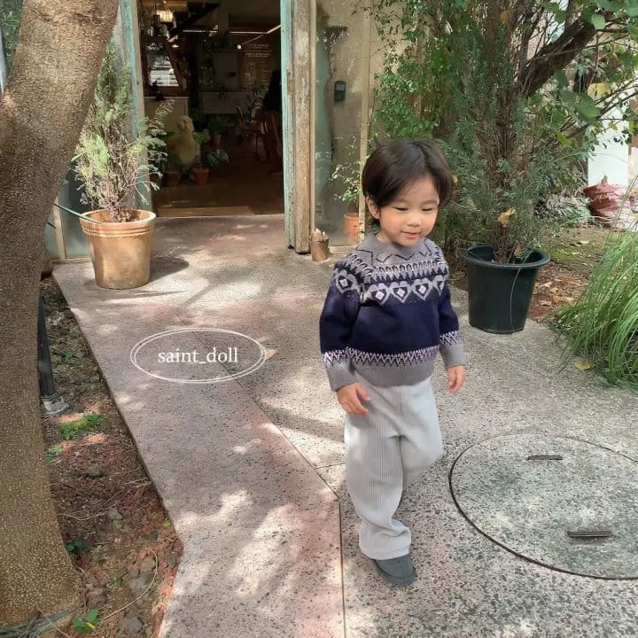 Saint Doll - Korean Children Fashion - #prettylittlegirls - Jacquard Knit Tee - 11