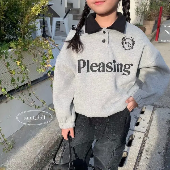 Saint Doll - Korean Children Fashion - #stylishchildhood - Collar Sweatshirt - 6