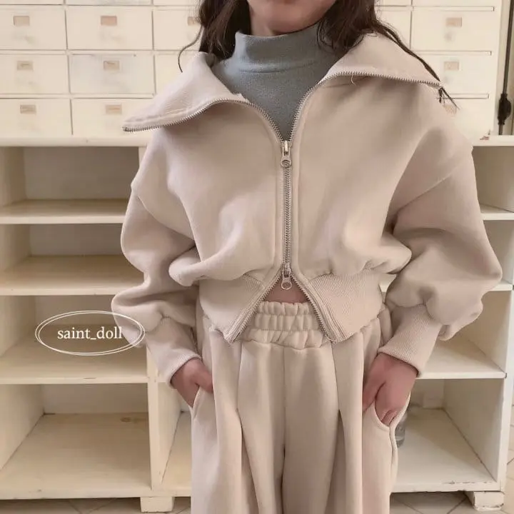Saint Doll - Korean Children Fashion - #stylishchildhood - Neck Collar Zip-up with mom - 2