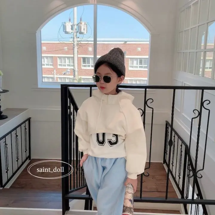 Saint Doll - Korean Children Fashion - #toddlerclothing - Hoody Crop Sweatshirt with mom - 12