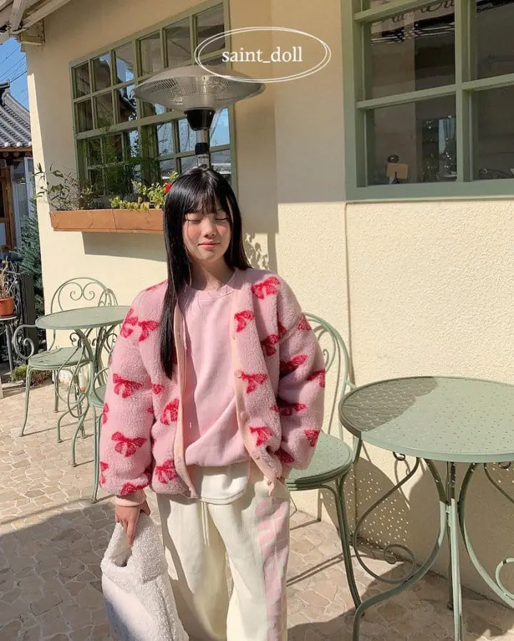 Saint Doll - Korean Children Fashion - #todddlerfashion - Ribbon Fleece Coat - 4
