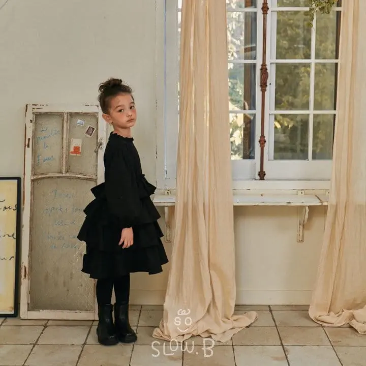 Slow B - Korean Children Fashion - #childofig - Cancan One-piece - 5