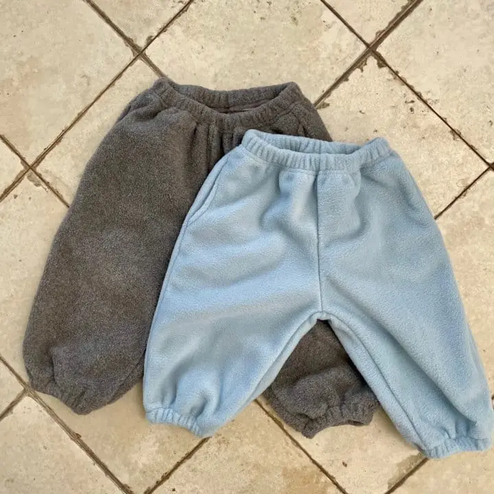 Slow B - Korean Children Fashion - #kidsstore - Color Fleece Pants