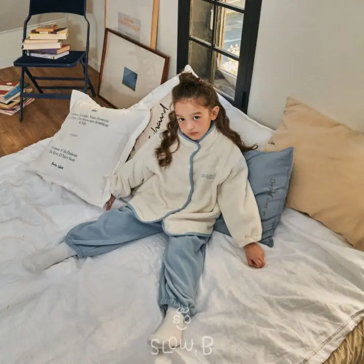 Slow B - Korean Children Fashion - #Kfashion4kids - Color Fleece Pants - 4