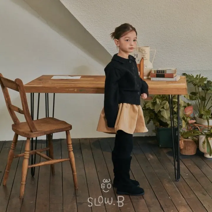 Slow B - Korean Children Fashion - #magicofchildhood - Rib Skirt Pants - 10