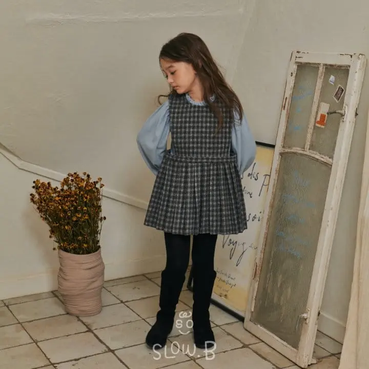 Slow B - Korean Children Fashion - #todddlerfashion - Fleece Frill Tee - 4