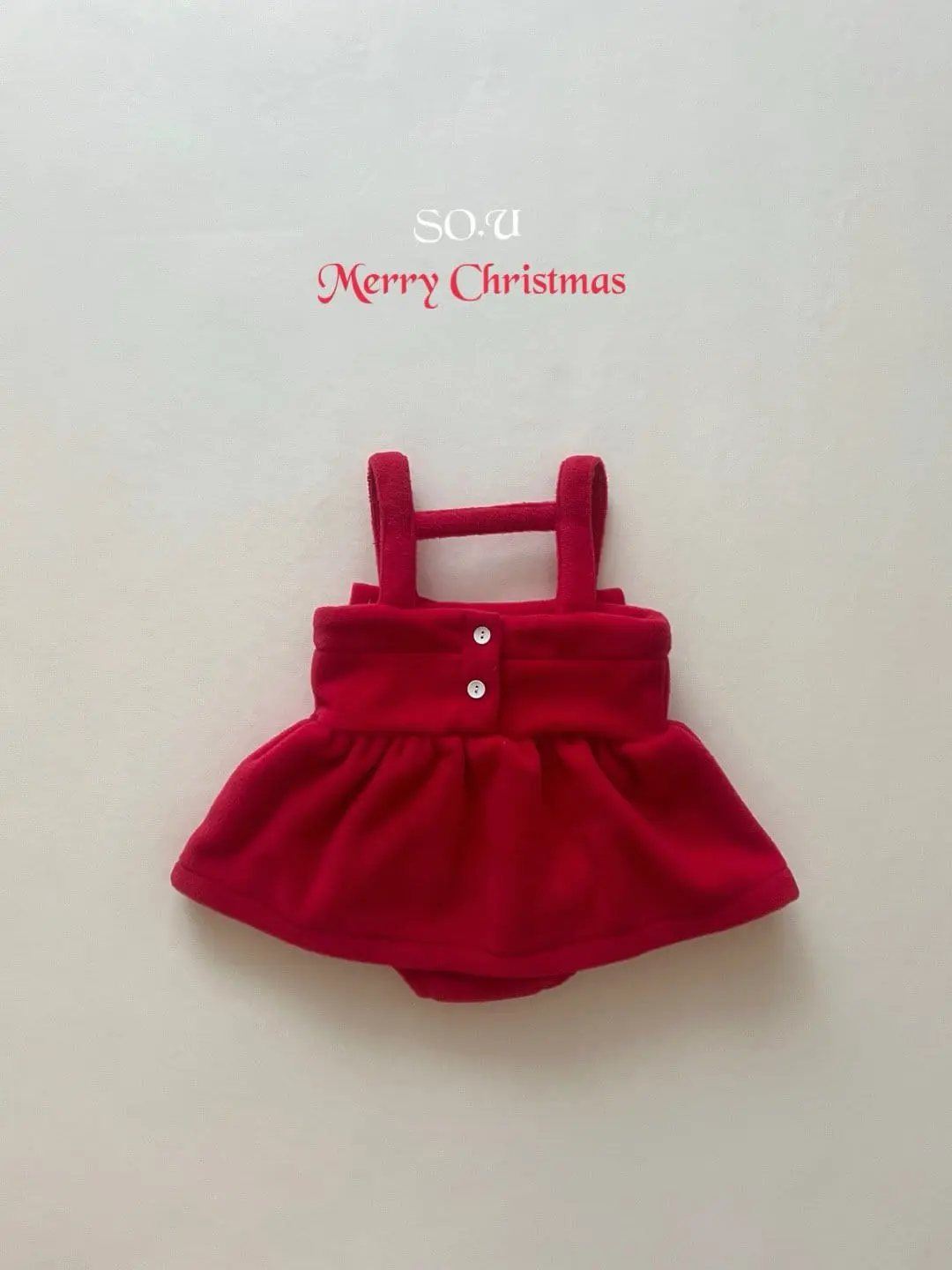 So U - Korean Baby Fashion - #babyfever - Christmas Big Ribbon Body Suit