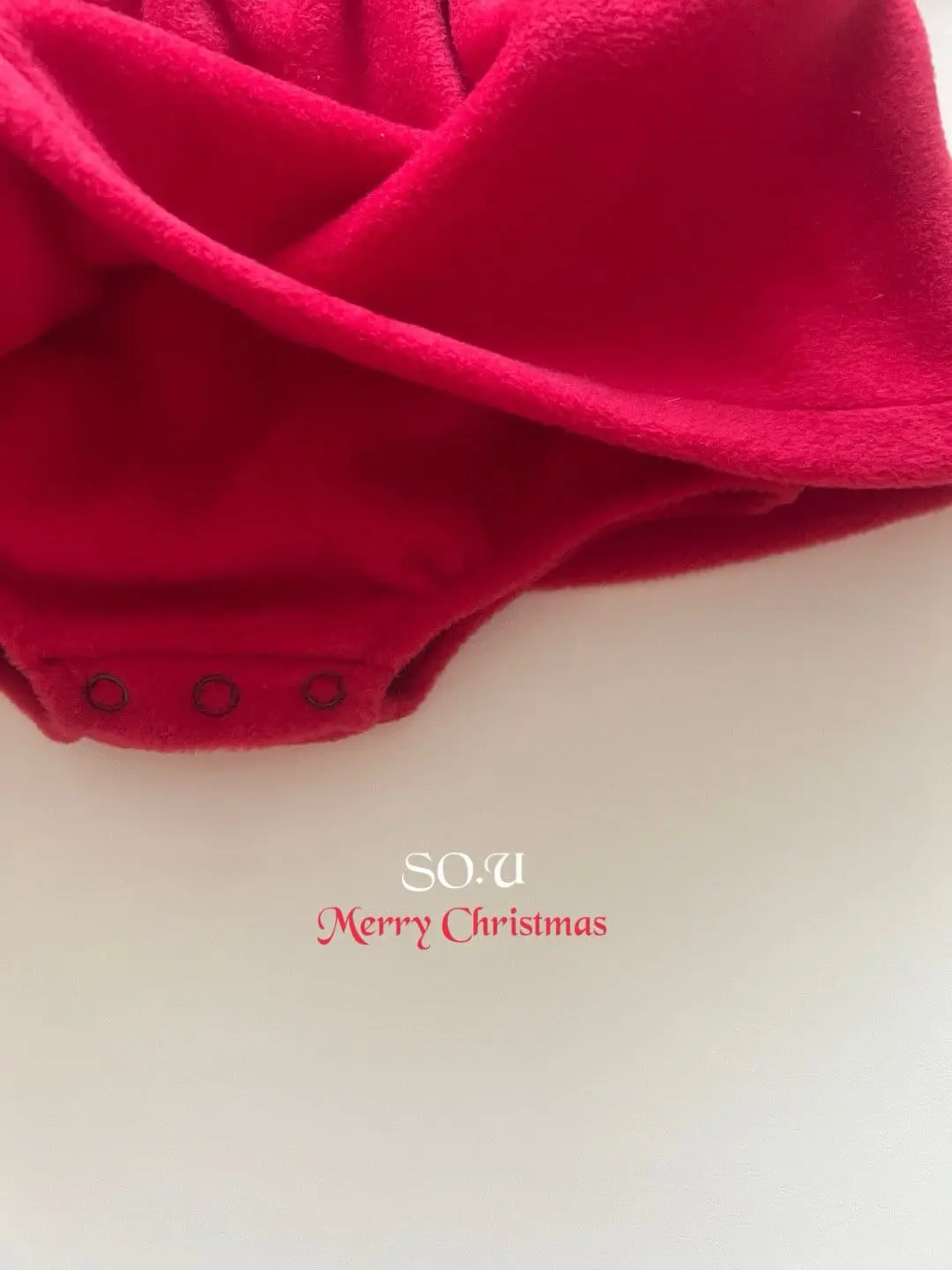 So U - Korean Baby Fashion - #babywear - Christmas Big Ribbon Body Suit - 8