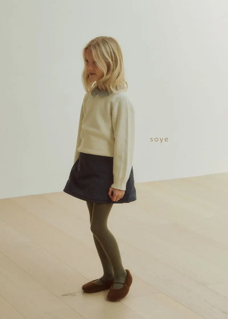 Soye - Korean Children Fashion - #fashionkids - Honey Round Knit Tee - 3