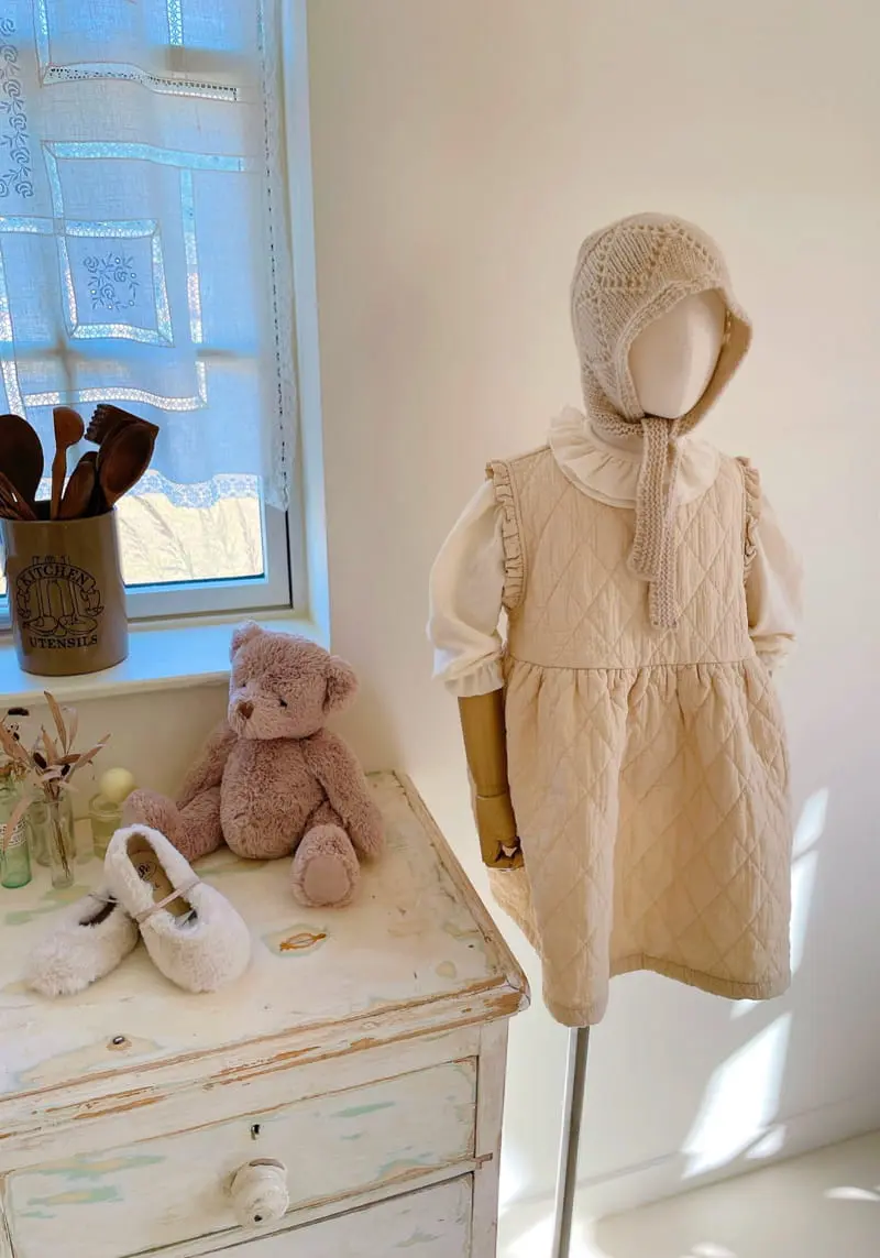 Studio M - Korean Children Fashion - #designkidswear - Anne Quilting one-piece - 3