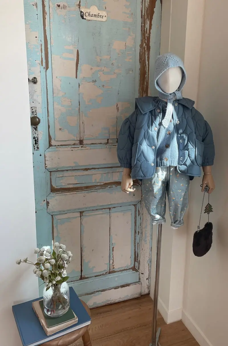 Studio M - Korean Children Fashion - #kidsshorts - Heart Quilting Jacket - 7