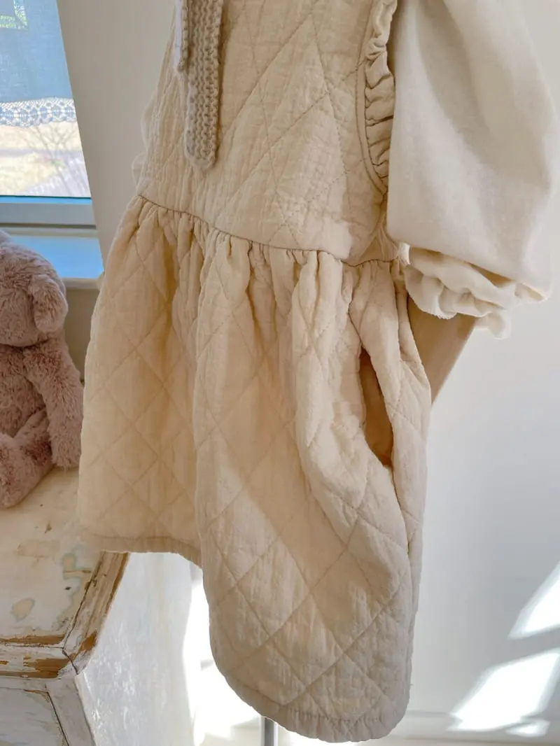 Studio M - Korean Children Fashion - #littlefashionista - Anne Quilting one-piece - 10