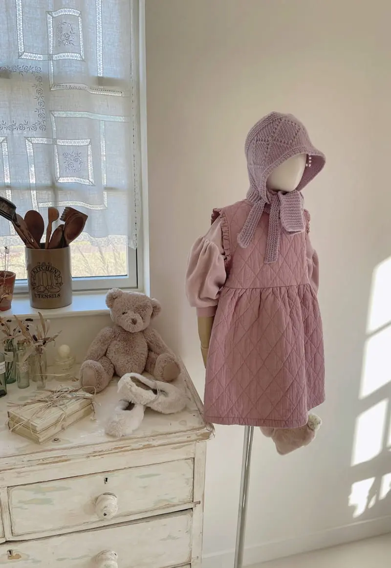 Studio M - Korean Children Fashion - #minifashionista - Anne Quilting one-piece - 12
