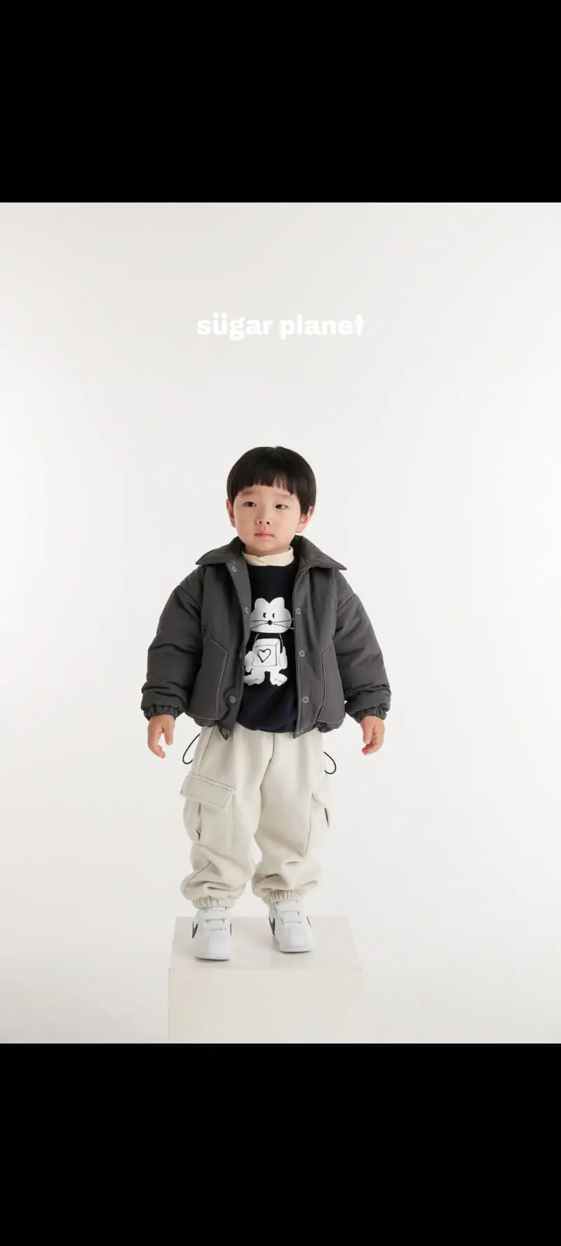 Sugar Planet - Korean Children Fashion - #prettylittlegirls - Box Cat Sweatshirt - 4