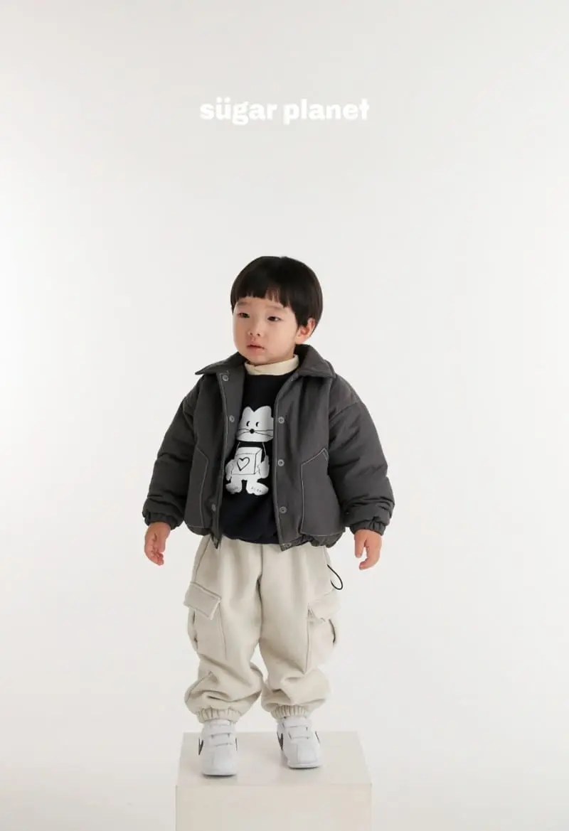 Sugar Planet - Korean Children Fashion - #childrensboutique - Box Cat Sweatshirt - 6