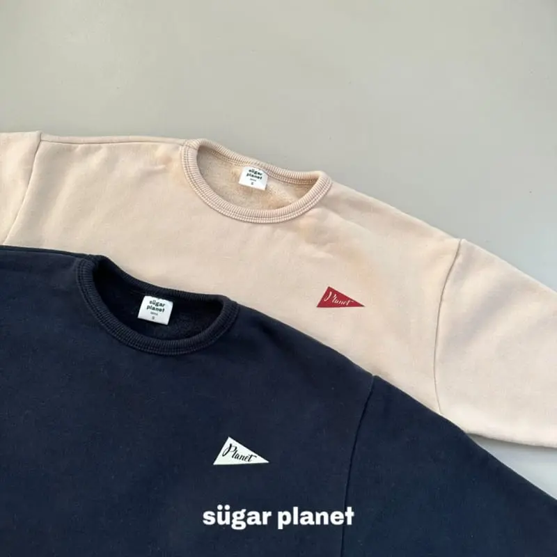 Sugar Planet - Korean Children Fashion - #kidsstore - Flag Piping Sweatshirt - 2