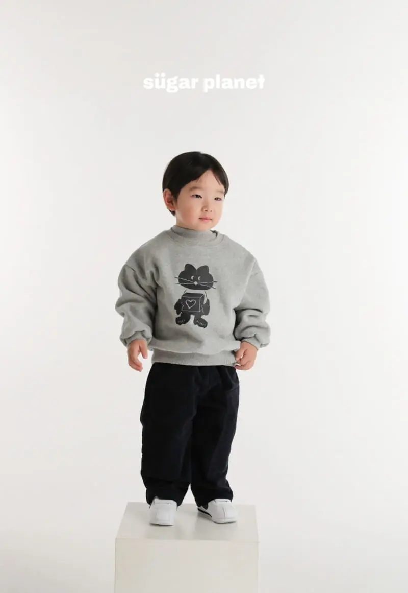Sugar Planet - Korean Children Fashion - #prettylittlegirls - Box Cat Sweatshirt - 3