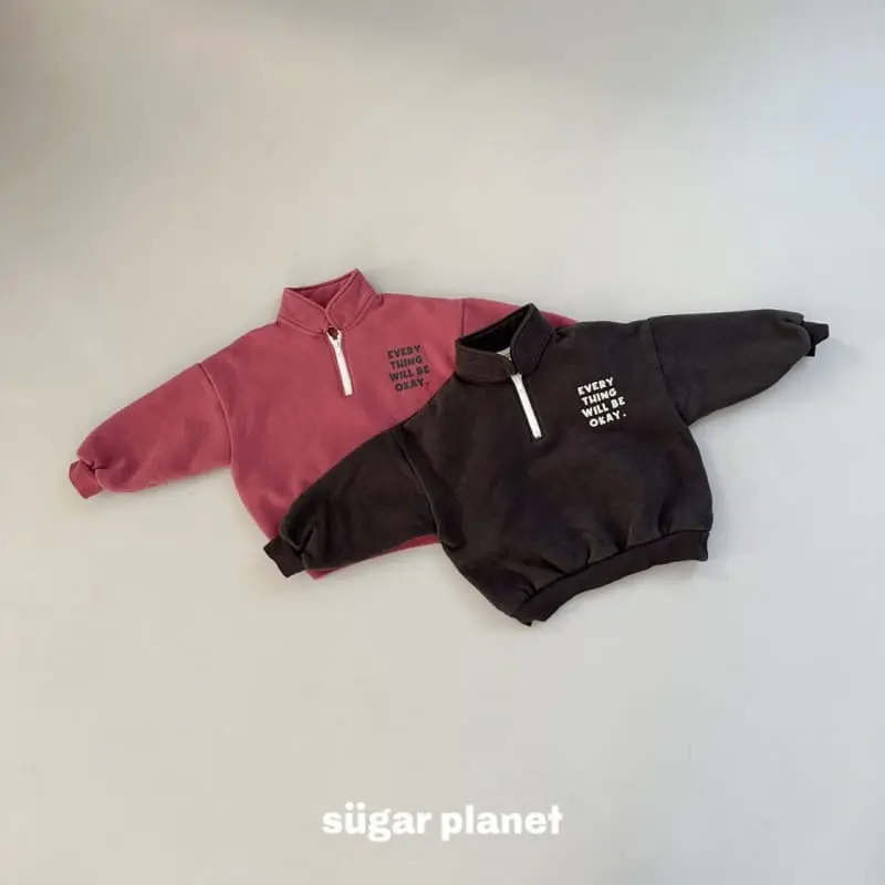 Sugar Planet - Korean Children Fashion - #prettylittlegirls - Okay Half Zip-up - 2