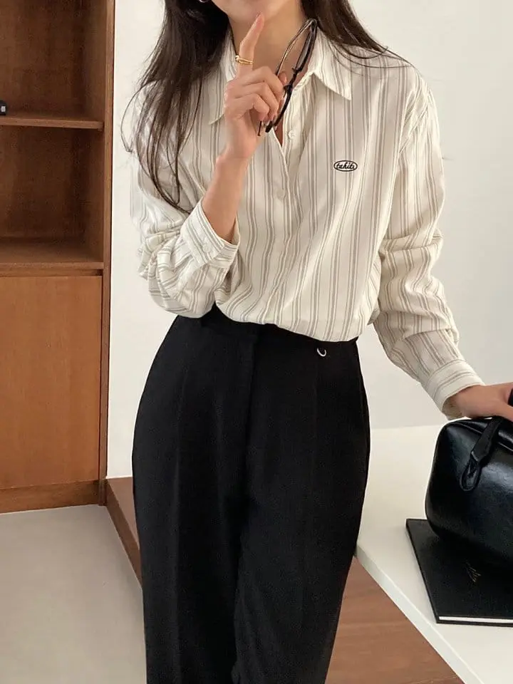 Tahiti - Korean Women Fashion - #momslook - Bric Embroidery Shirt - 2
