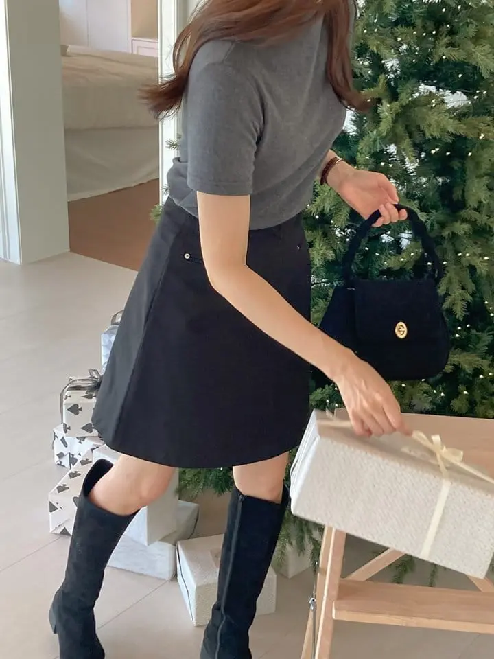 Tahiti - Korean Women Fashion - #momslook - Soft Half Turtleneck Tee - 10