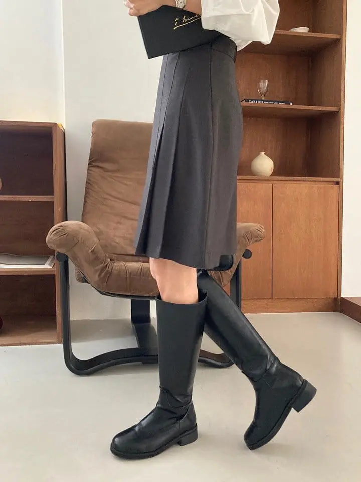 Tahiti - Korean Women Fashion - #momslook - Dear Pintuck Skirt - 10