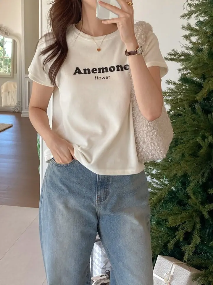 Tahiti - Korean Women Fashion - #restrostyle - Mone Veloure Tee - 4