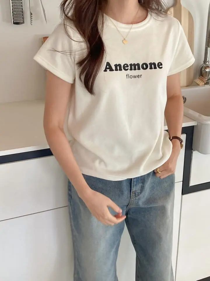 Tahiti - Korean Women Fashion - #shopsmall - Mone Veloure Tee - 5