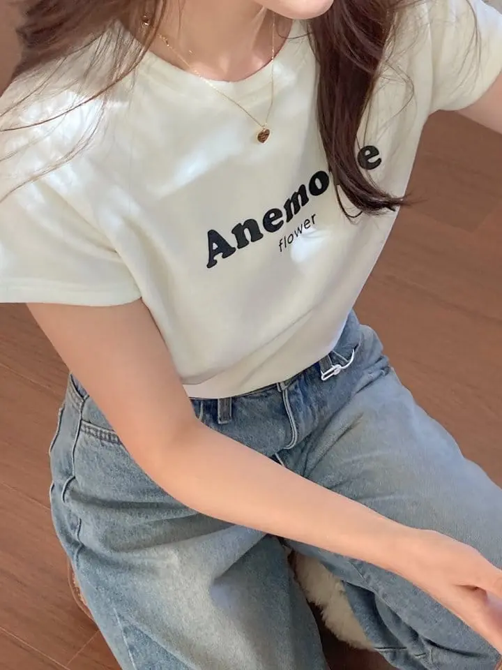 Tahiti - Korean Women Fashion - #vintagekidsstyle - Mone Veloure Tee