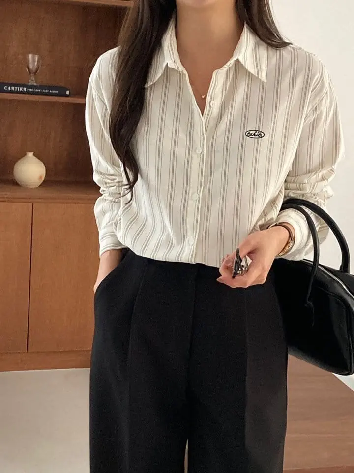 Tahiti - Korean Women Fashion - #womensfashion - Bric Embroidery Shirt - 7