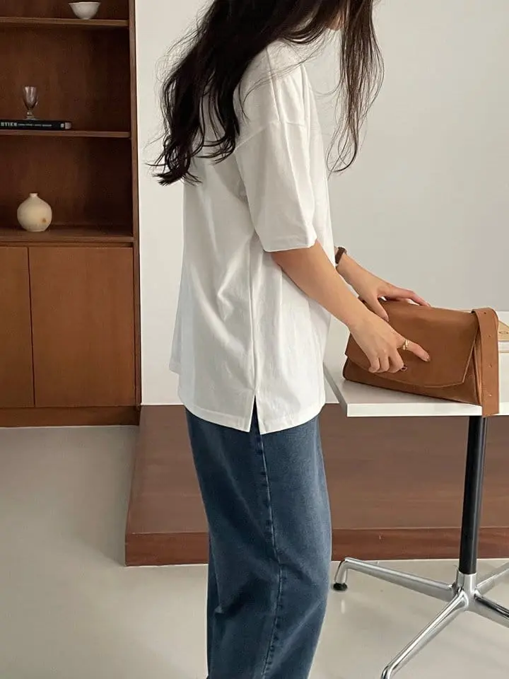 Tahiti - Korean Women Fashion - #womensfashion - Peach Fleece Tee - 11