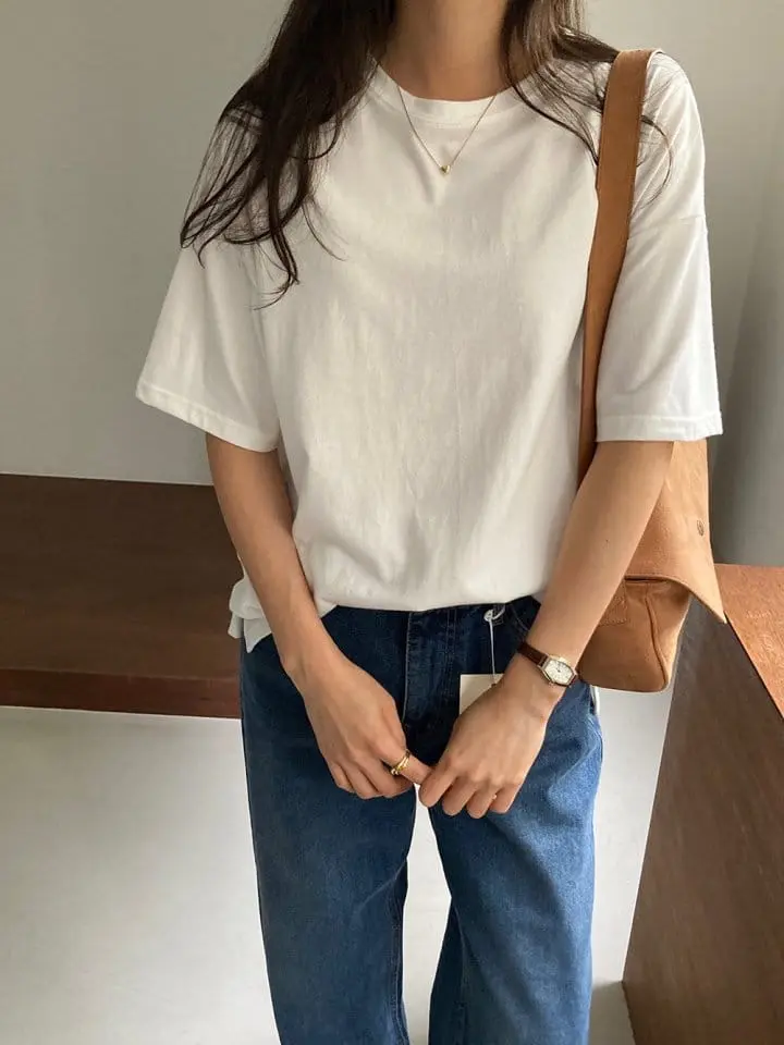 Tahiti - Korean Women Fashion - #womensfashion - Peach Fleece Tee - 5