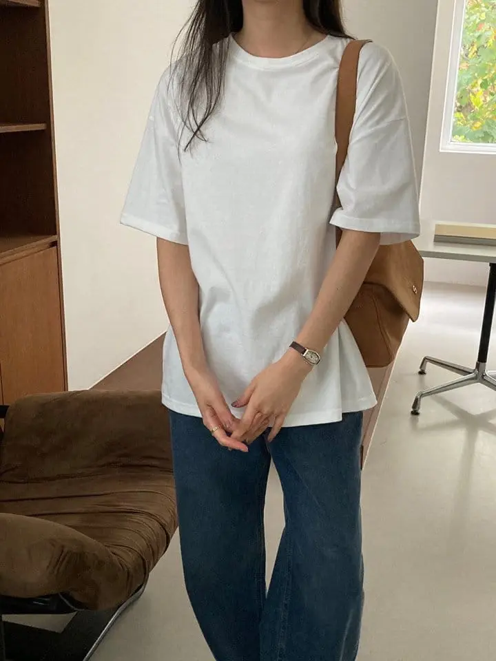 Tahiti - Korean Women Fashion - #womensfashion - Peach Fleece Tee - 9