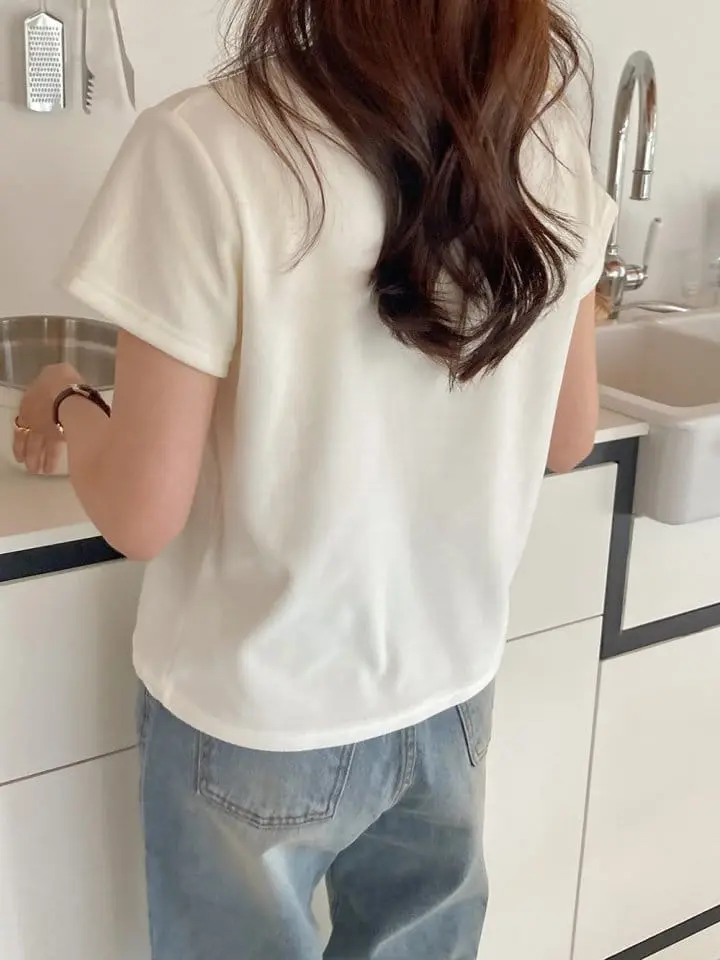 Tahiti - Korean Women Fashion - #womensfashion - Mone Veloure Tee - 9