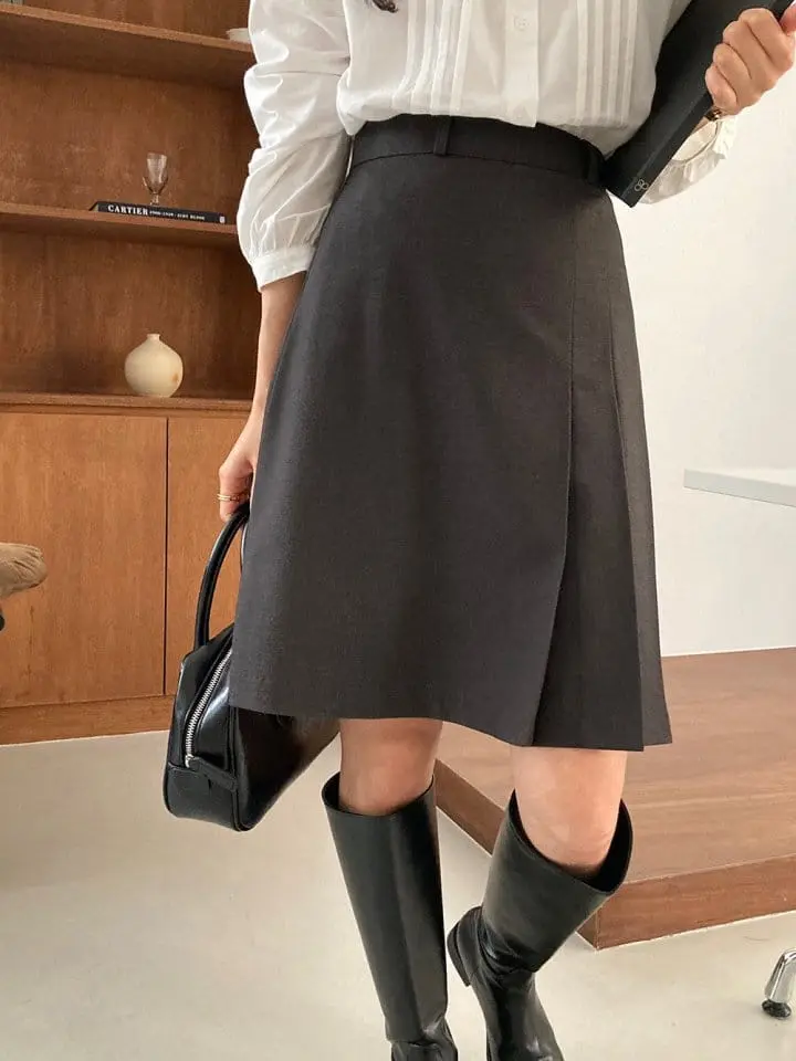 Tahiti - Korean Women Fashion - #womensfashion - Dear Pintuck Skirt - 9