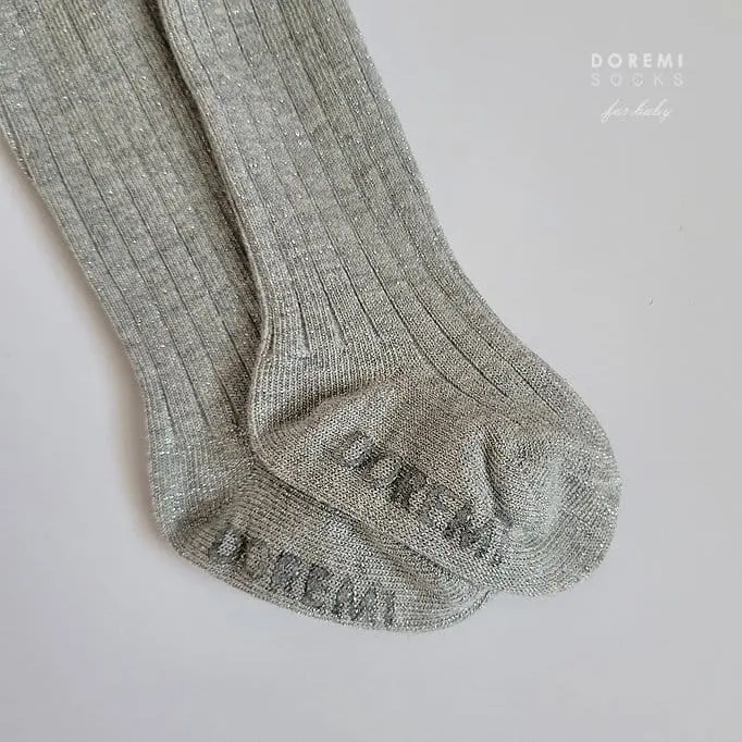 Teamand - Korean Children Fashion - #Kfashion4kids - Glitter TightsMelange Gray - 3