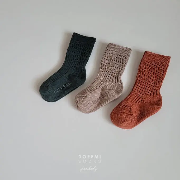 Teamand - Korean Children Fashion - #childofig - Brik Rorom Socks Set - 7
