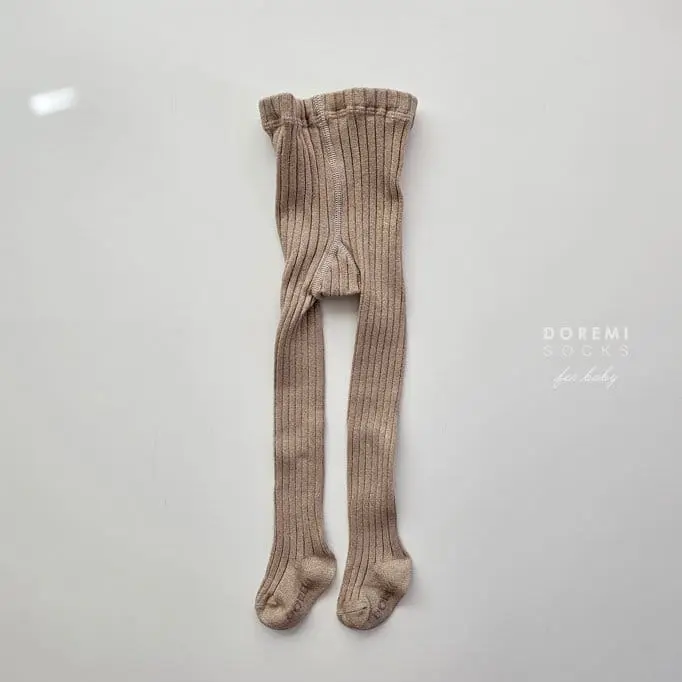 Teamand - Korean Children Fashion - #childofig - Glitter TightsGold Beige Socks