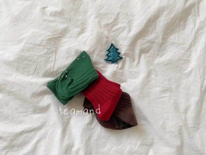 Teamand - Korean Children Fashion - #prettylittlegirls - Tree Sock Set - 4
