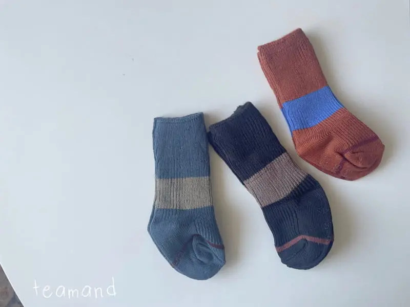 Teamand - Korean Children Fashion - #childrensboutique - Color Block Set - 3