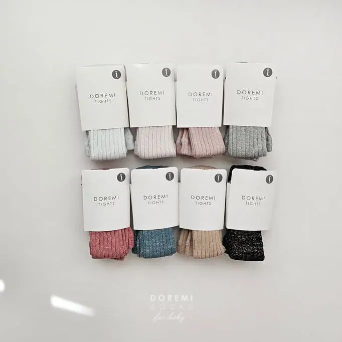Teamand - Korean Children Fashion - #childrensboutique - Glitter TightsMelange Gray - 10