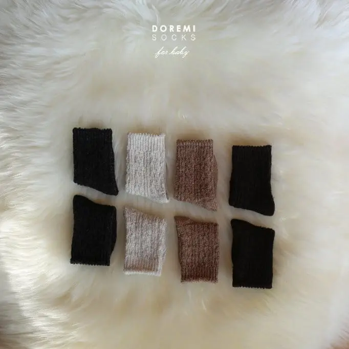 Teamand - Korean Children Fashion - #discoveringself - Twist Socks Set - 7