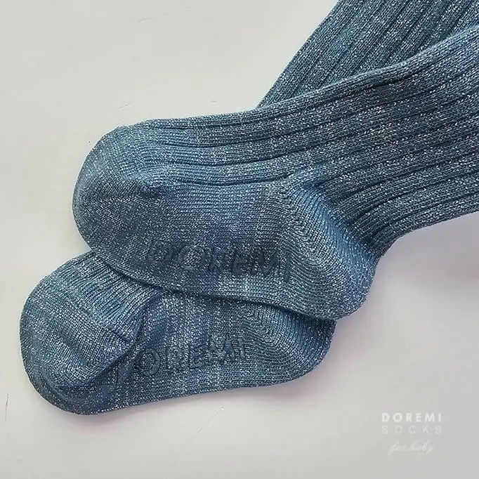 Teamand - Korean Children Fashion - #kidsshorts - Glitter TightsJade Mint Socks - 3