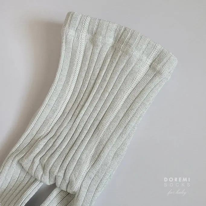 Teamand - Korean Children Fashion - #kidsshorts - Glitter TightsSilver White Socks - 2