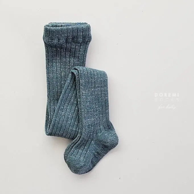 Teamand - Korean Children Fashion - #kidsshorts - Glitter TightsJade Mint Socks - 4